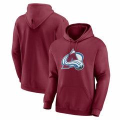 Colorado Avalanche Logo Athletic Essential Hoodie - Burgundy Hoodies
