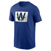 Chicago Cubs Local Ivy W Flag T-Shirt Royal