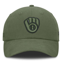 Milwaukee Brewers Pine Rider Adjustable Hat Olive