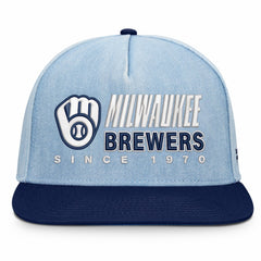 Milwaukee Brewers Twinbill Snapback Hat Denim