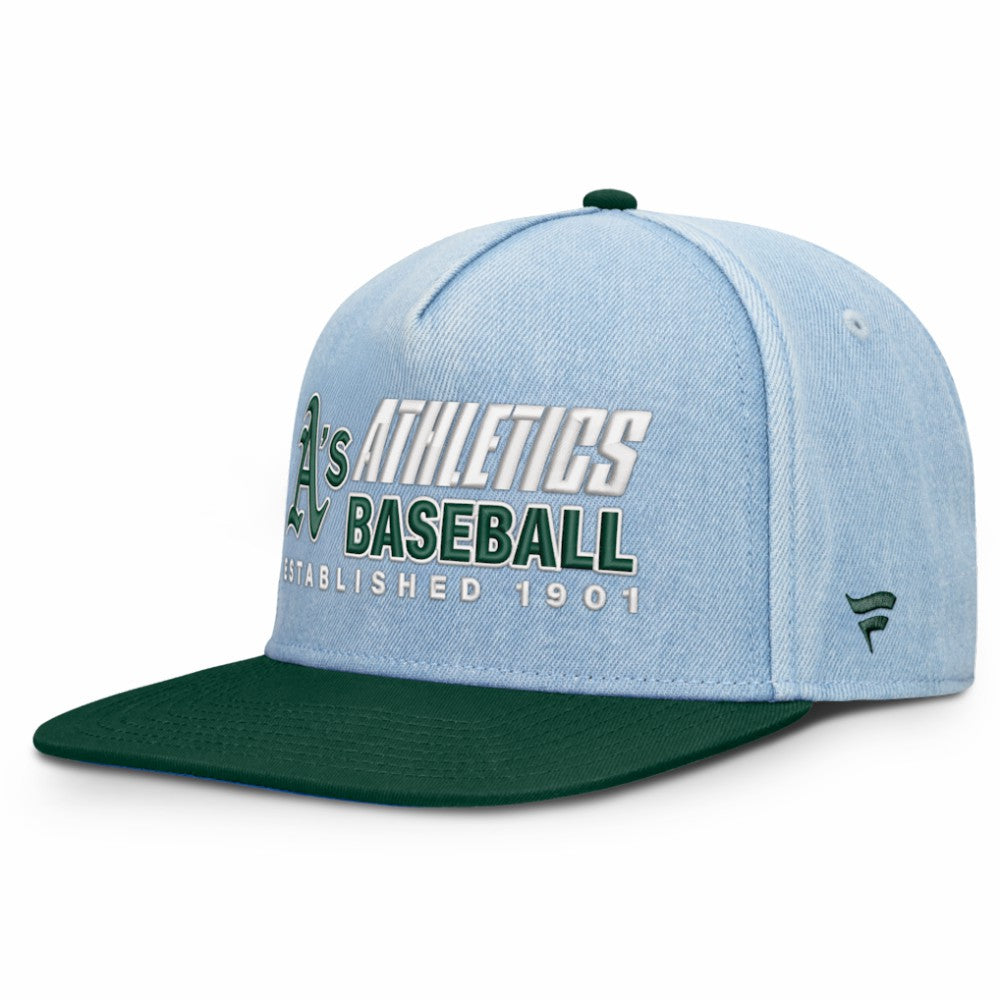 Athletics Twinbill Snapback Hat Denim