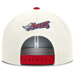 Los Angeles Angels Cooperstown Pro Dri-FIT Snapback Hat Cream/Red