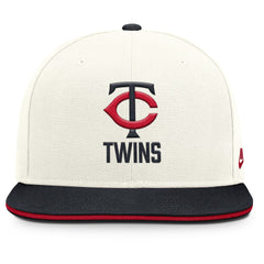 Minnesota Twins Cooperstown Pro Dri-FIT Snapback Hat Cream/Navy