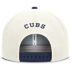 Chicago Cubs Cooperstown Pro Dri-FIT Snapback Hat Cream/Navy