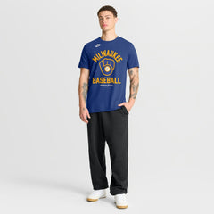 Milwaukee Brewers Cooperstown Collection T-Shirt Royal