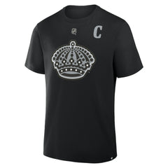 Anze Kopitar Los Angeles Kings Fanatics Authentic Stack Name & Number T-Shirt - Black T-shirts
