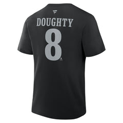Drew Doughty Los Angeles Kings Fanatics Authentic Stack Name & Number T-Shirt - Black T-shirts