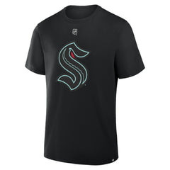 Philipp Grubauer Seattle Kraken Fanatics Authentic Stack Name & Number T-Shirt - Black T-shirts