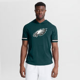 Philadelphia Eagles Optimal Play Short Sleeve Hooded T-Shirt - Midnight Green cheap