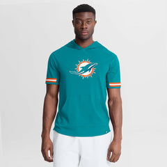 Miami Dolphins Optimal Play Short Sleeve Hooded T-Shirt - Aqua discount