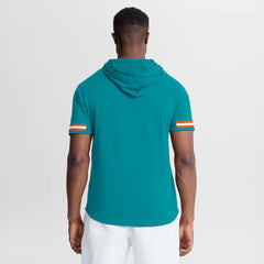 Miami Dolphins Optimal Play Short Sleeve Hooded T-Shirt - Aqua discount
