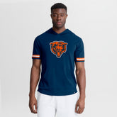 Chicago Bears Optimal Play Short Sleeve Hooded T-Shirt - Navy for sale