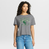 Philadelphia Eagles Women's Overplayed Tribute Tri-Blend Boxy T-Shirt - Heather Gray on sale