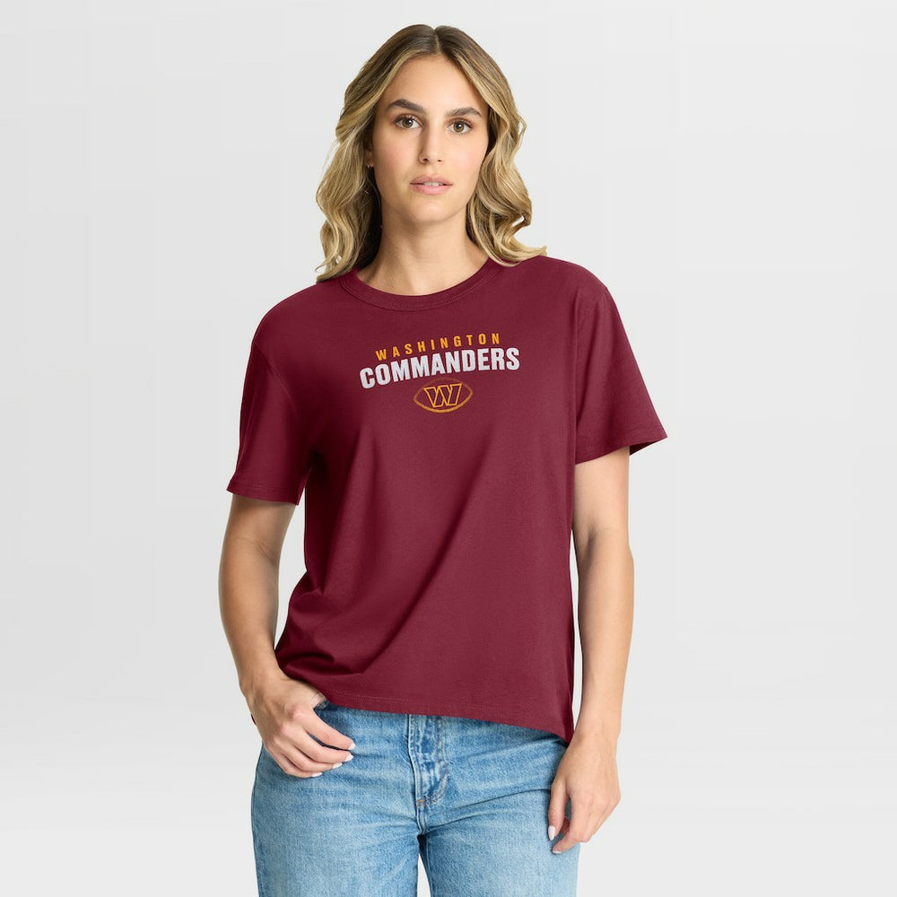 Washington Commanders Women's Fade Legacy T-Shirt - Burgundy outlet