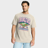 Los Angeles Dodgers Stadium Slub T-Shirt Tan