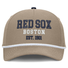 Boston Red Sox Father's Day Rope Rise Adjustable Hat Khaki