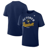 Milwaukee Brewers 2025 MLB Postseason Locker Room T-Shirt Navy