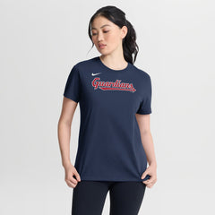 Cleveland Guardians Women's Wordmark T-Shirt Navy
