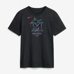 Miami Marlins City Connect Large Logo T-Shirt Black