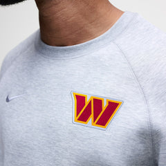 Washington Commanders Tech Fleece Raglan Sweatshirt - Heather Gray sale