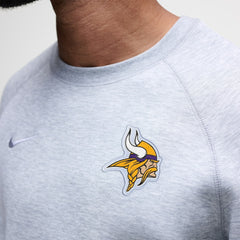 Minnesota Vikings Tech Fleece Raglan Sweatshirt - Heather Gray on sale
