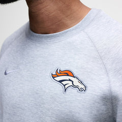 Denver Broncos Tech Fleece Raglan Sweatshirt - Heather Gray sale