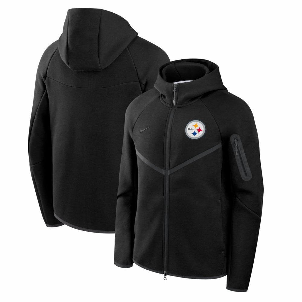 Pittsburgh Steelers Tech Fleece Raglan Full-Zip Windrunner Hoodie - Black online
