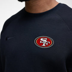San Francisco 49ers Tech Fleece Raglan Sweatshirt - Black discount