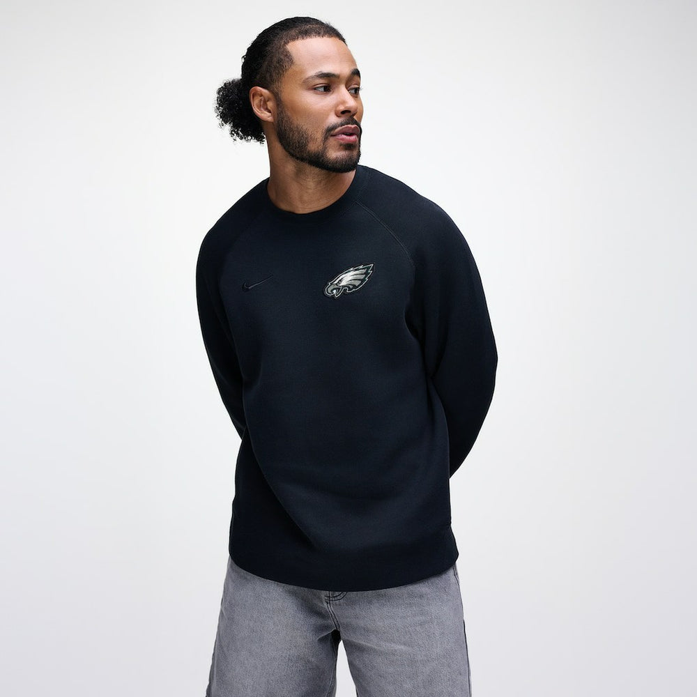Philadelphia Eagles Tech Fleece Raglan Sweatshirt - Black discount