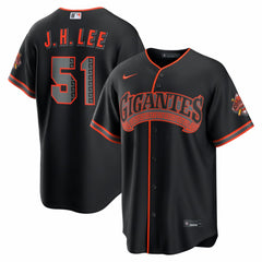 Jung Hoo Lee San Francisco Giants Alternate Stadium Jersey Black