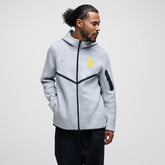 San Diego Padres Tech Fleece Raglan Full-Zip Windrunner Hoodie Heather Gray