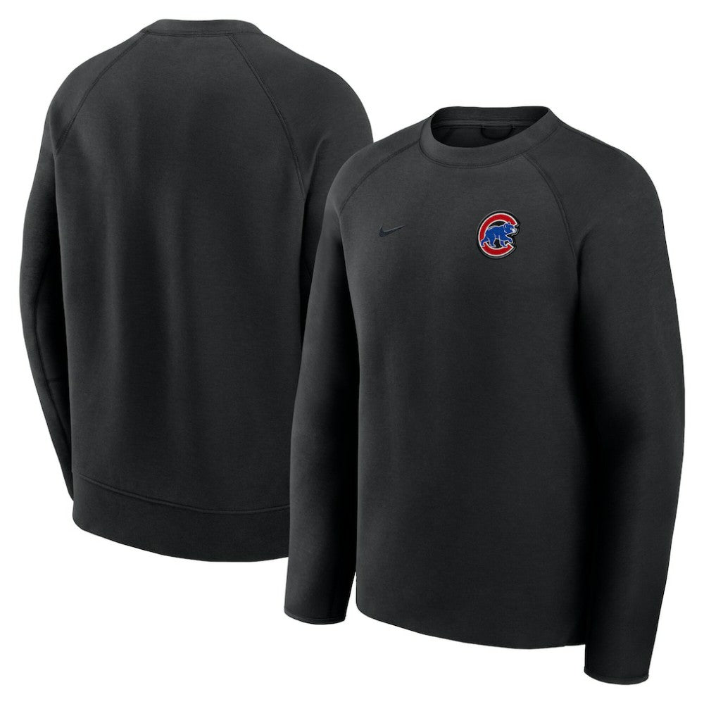 Chicago Cubs Tech Fleece Raglan Sweatshirt Black