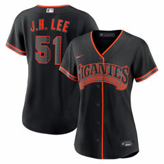 Jung Hoo Lee San Francisco Giants Women's Alternate Replica Jersey Black