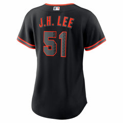 Jung Hoo Lee San Francisco Giants Women's Alternate Replica Jersey Black