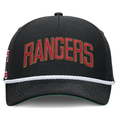 Texas Rangers Cooperstown Collection Rise Adjustable Hat Black