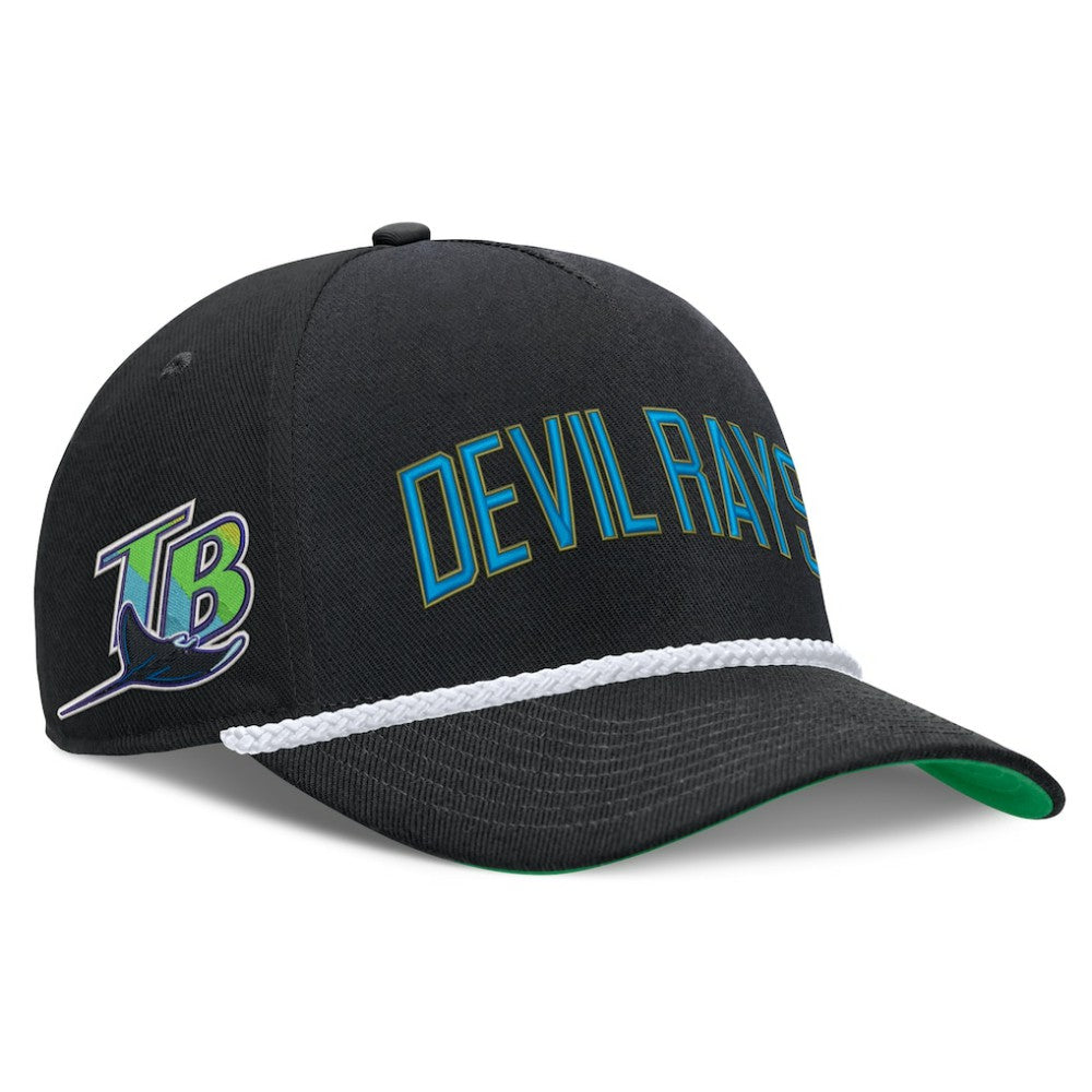 Tampa Bay Rays Cooperstown Collection Rise Adjustable Hat Black