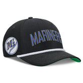 Seattle Mariners Cooperstown Collection Rise Adjustable Hat Black