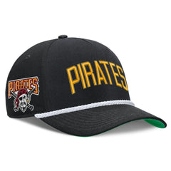 Pittsburgh Pirates Cooperstown Collection Rise Adjustable Hat Black