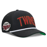 Minnesota Twins Cooperstown Collection Rise Adjustable Hat Black
