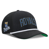 Kansas City Royals Cooperstown Collection Rise Adjustable Hat Black