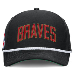 Atlanta Braves Cooperstown Collection Rise Adjustable Hat Black