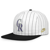 Colorado Rockies Cooperstown Collection Pro Adjustable Hat White/Black