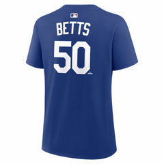 Mookie Betts Los Angeles Dodgers Women's Alternate Name & Number T-Shirt Royal