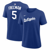 Freddie Freeman Los Angeles Dodgers Women's Alternate Name & Number T-Shirt Royal
