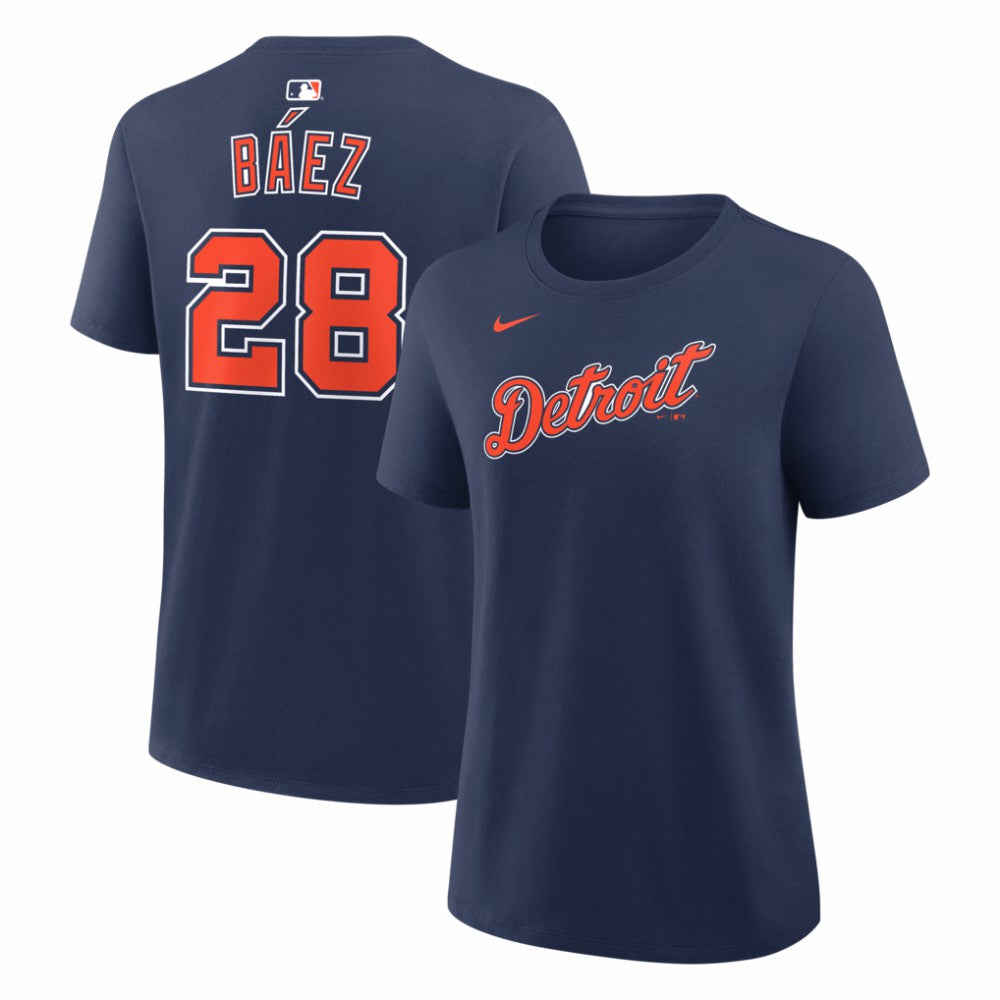 Javier Báez Detroit Tigers Women's Alternate Name & Number T-Shirt Navy