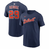 Tarik Skubal Detroit Tigers Name & Number T-Shirt Navy