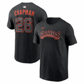 Matt Chapman San Francisco Giants Alternate Name & Number T-Shirt Black