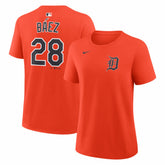 Javier Báez Detroit Tigers Women's Name & Number T-Shirt Orange