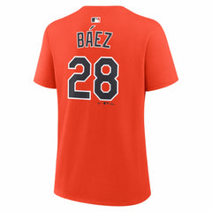 Javier Báez Detroit Tigers Women's Name & Number T-Shirt Orange