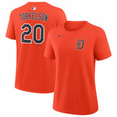 Spencer Torkelson Detroit Tigers Women's Name & Number T-Shirt Orange